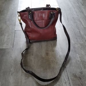 Small leather tote